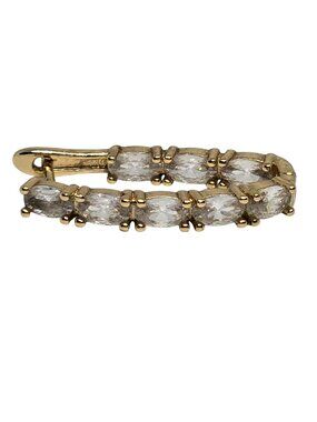 Gold Tone Marquise CZ Ear Cuff Wrap Climber Single Earring Crystal Fashion‎